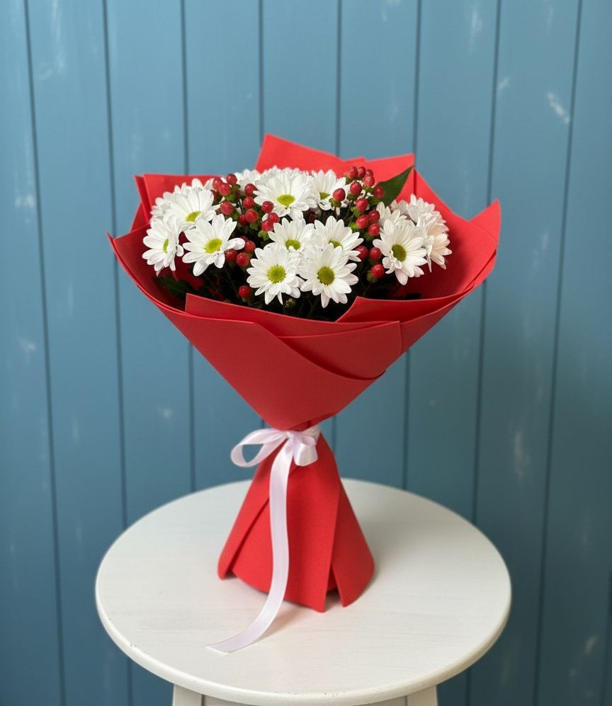 Букет цветов из: Хризантемы в Часцы