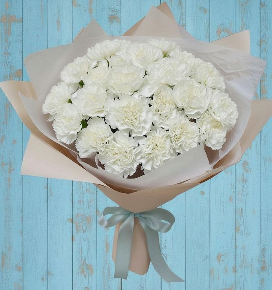 Букет цветов из: Гвоздики в Часцы