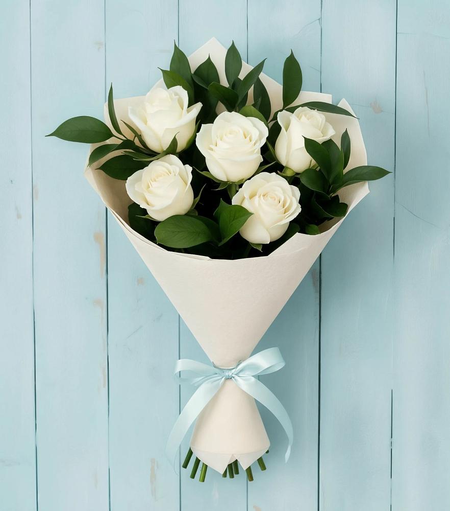 Букет цветов из: Розы в Часцы