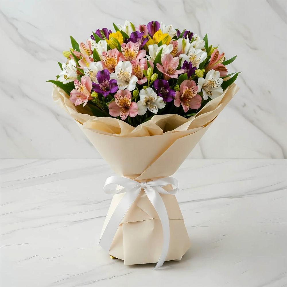 Букет цветов из: Альстромерии в Часцы