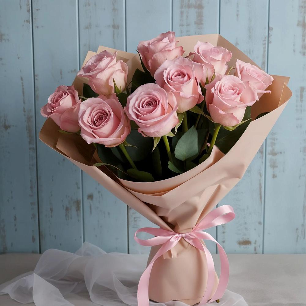 Букет цветов из: Розы в Часцы