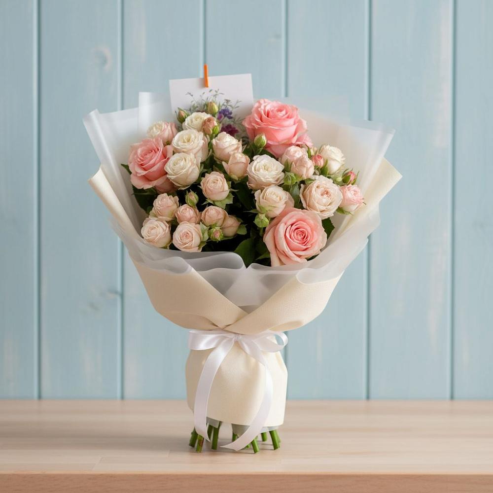 Букет цветов из: Розы в Часцы