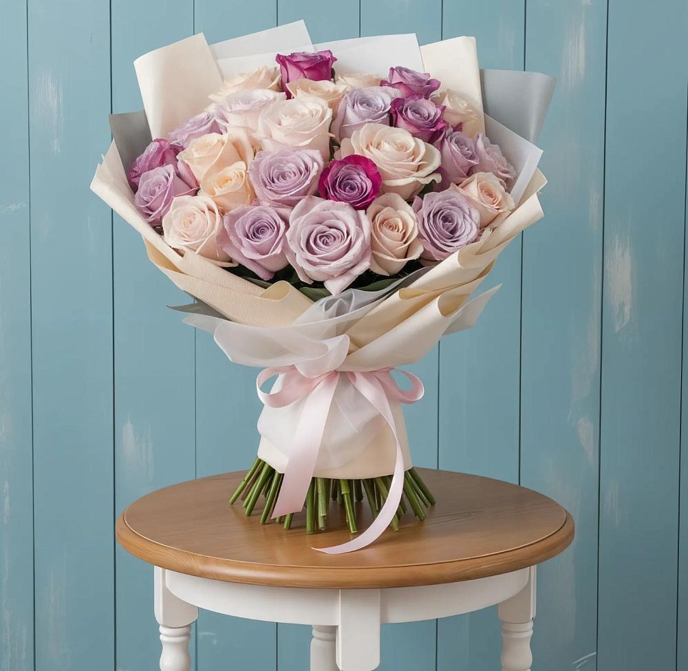 Букет цветов из: Розы в Часцы