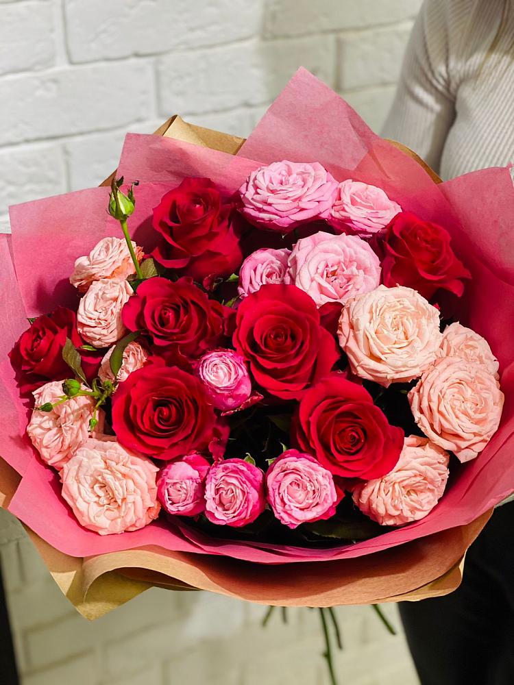 Букет цветов из: Розы в Часцы