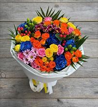 Букет цветов из:  Розы и Хризантемы в Часцы