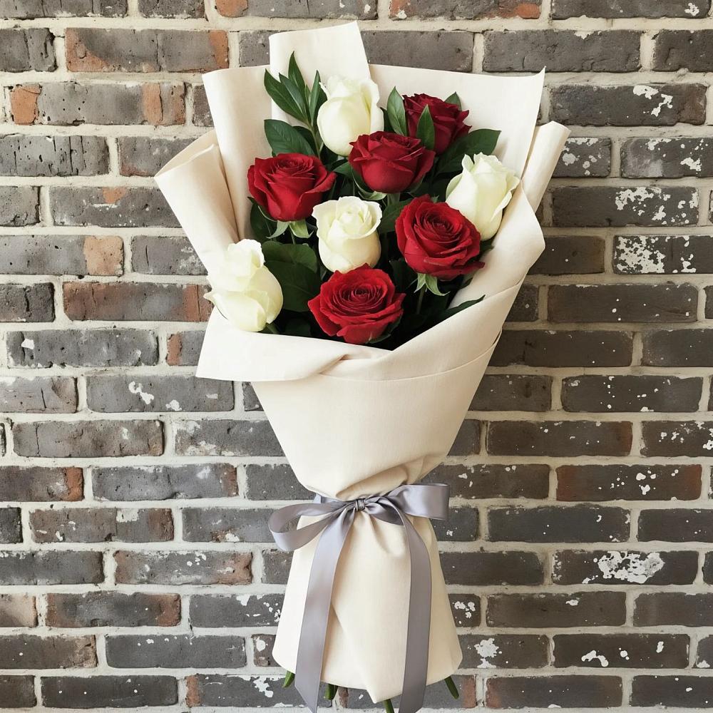 Букет цветов из: Розы в Часцы