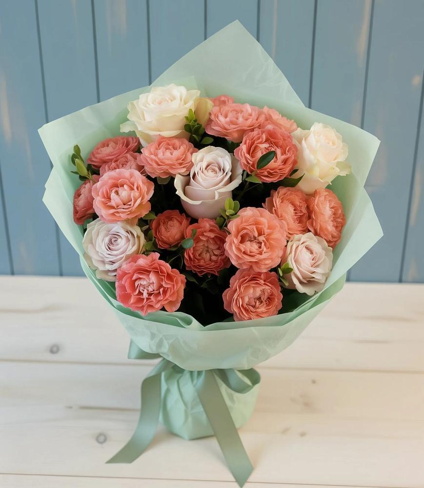 Букет цветов из: Розы в Часцы