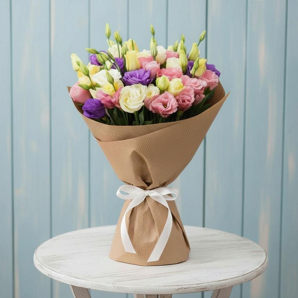 Букет цветов из: Лизиантусы в Часцы