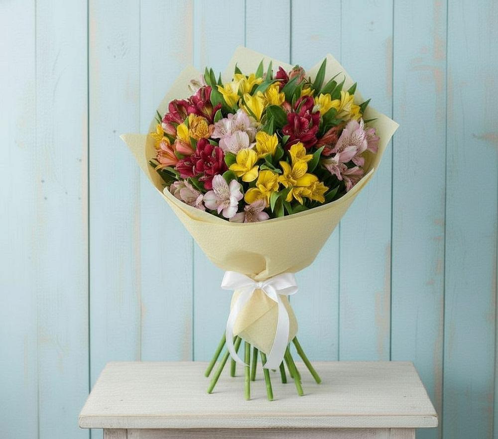 Букет цветов из: Альстромерии в Часцы