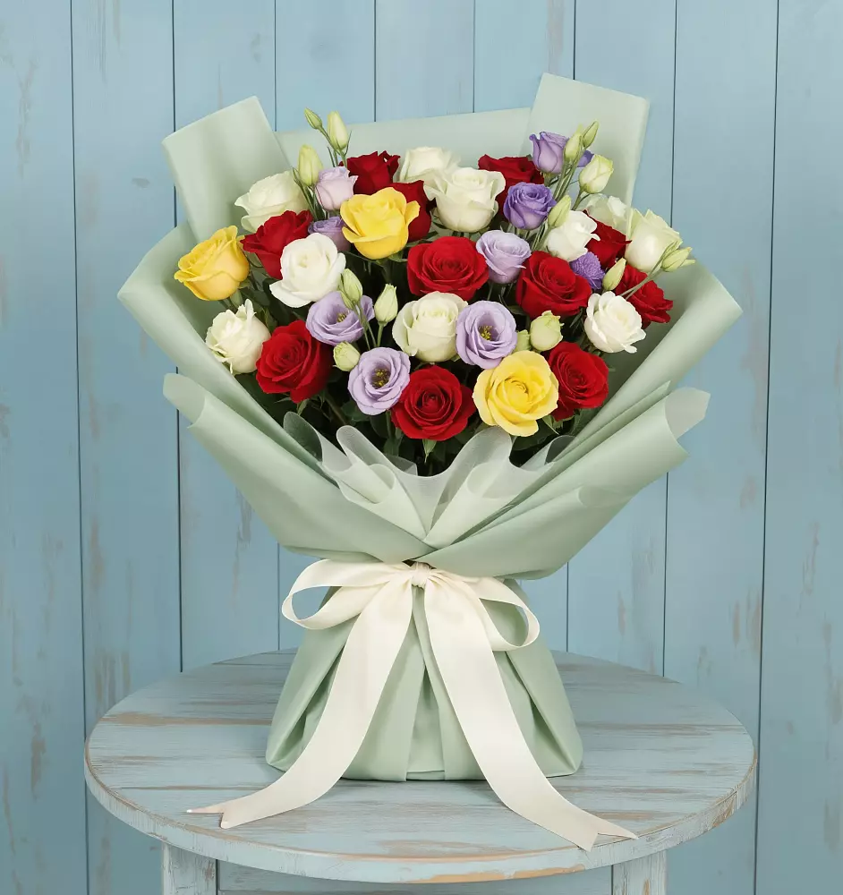 Букет цветов из: Розы в Часцы