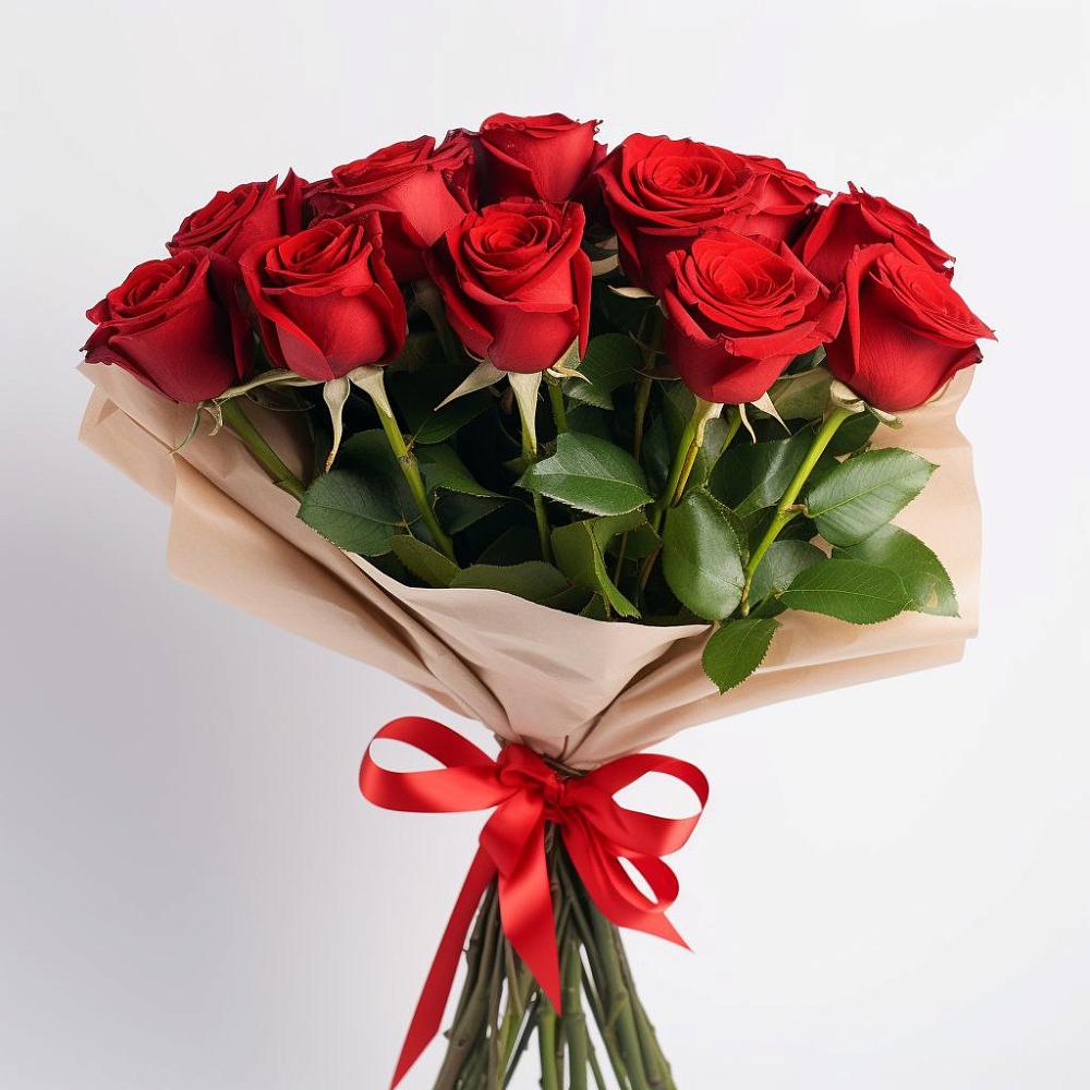 Букет 11 Красных роз Эдлесс Лав в Часцы
