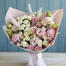 Букет цветов из:  Альстромерии и Розы в Часцы